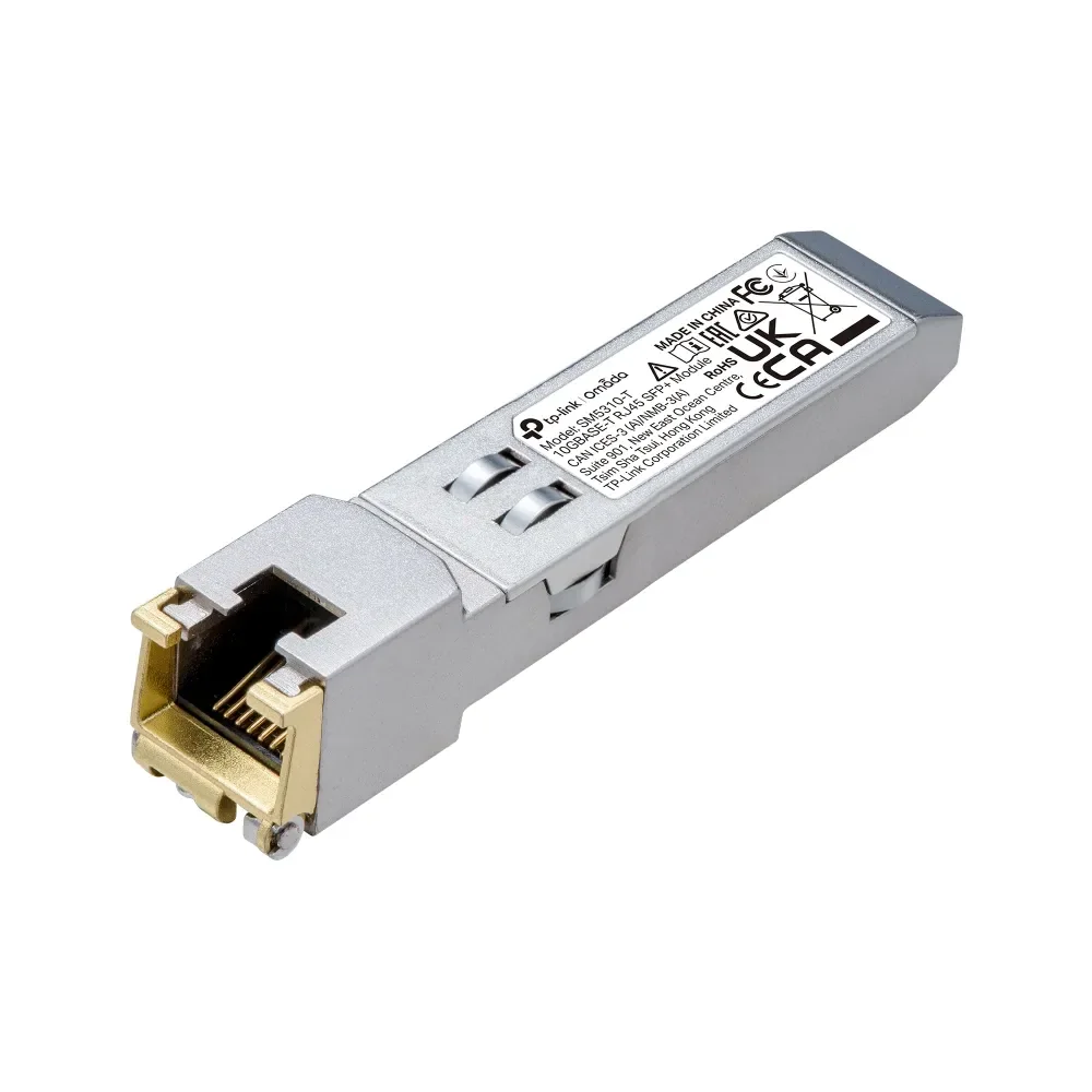 TP-Link TL-SM5310-T, Kupari, 10300 Mbit/s, RJ-45, 100 m, 10 Gigabit Ethernet, IEEE 802.3, IEEE 802.3ab, IEEE 802.3an, IEEE 802.3bz