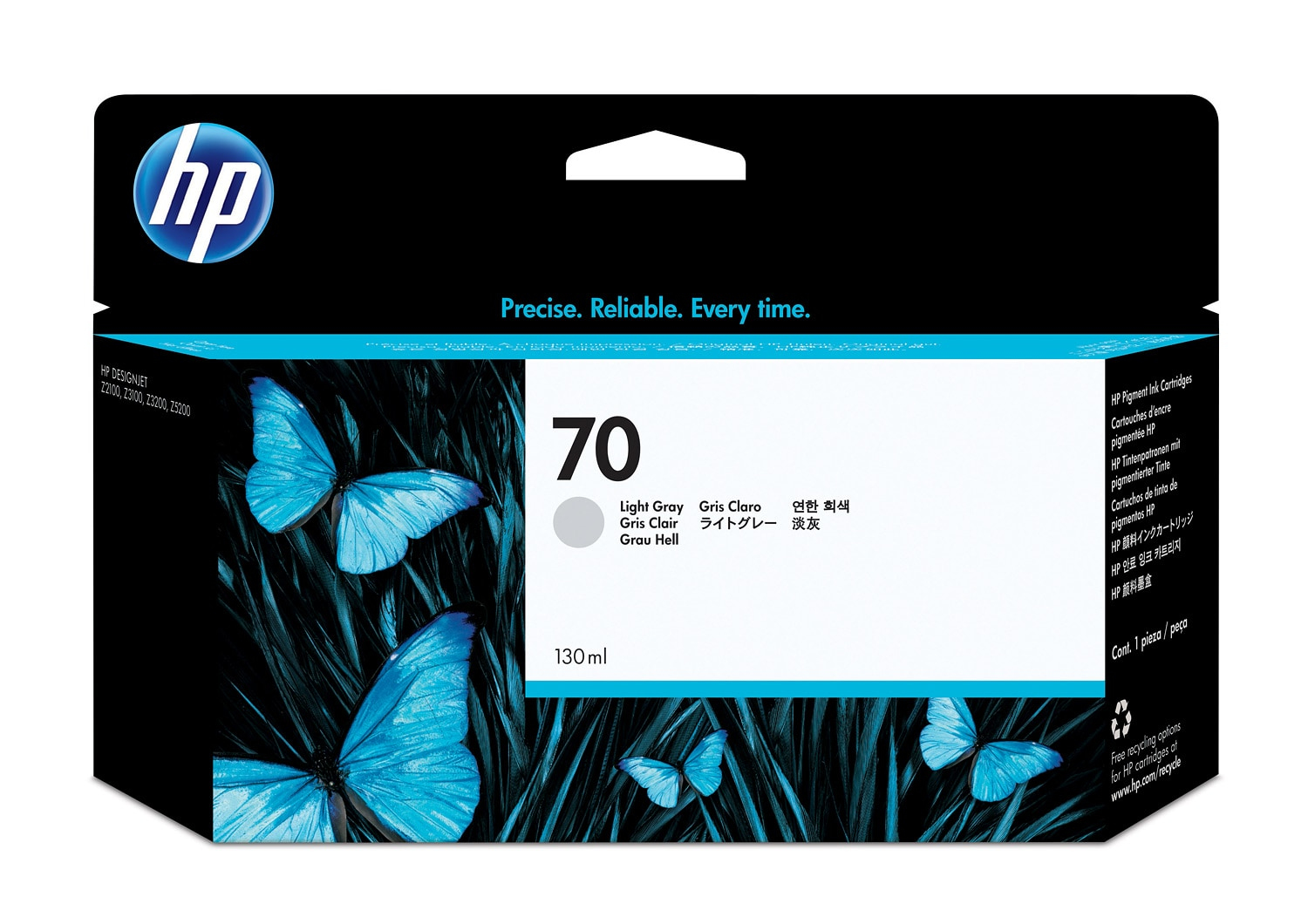 Hp Muste Kevyt Harmaa No.70 - Dj Z2100