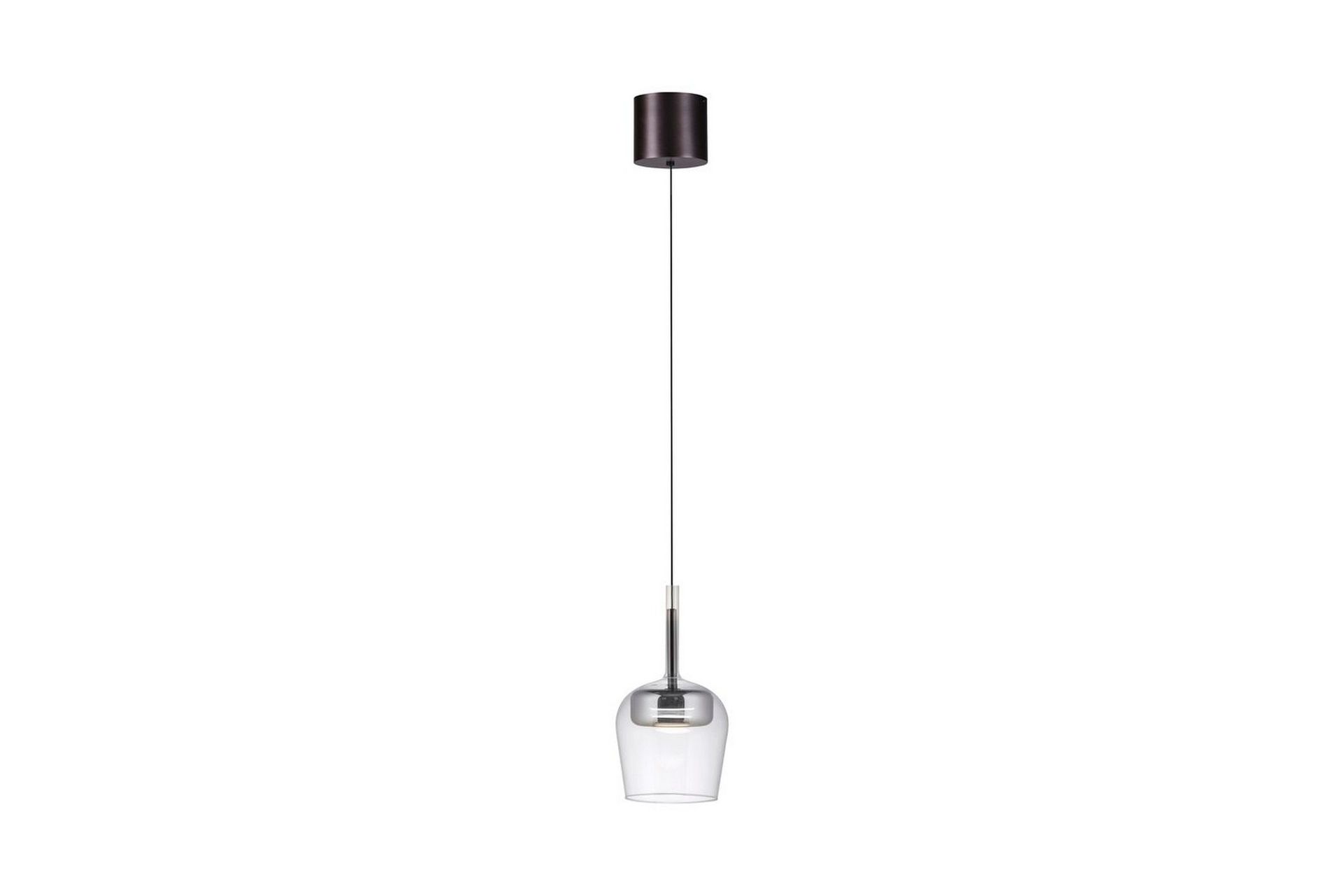 Paul Neuhaus Smart LED-ripustusvalaisin Q-Kon hopeanvärinen Ø 21 cm