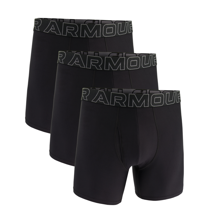 Under Armour UA Performance Tech Solid 6" 3-pack Black
