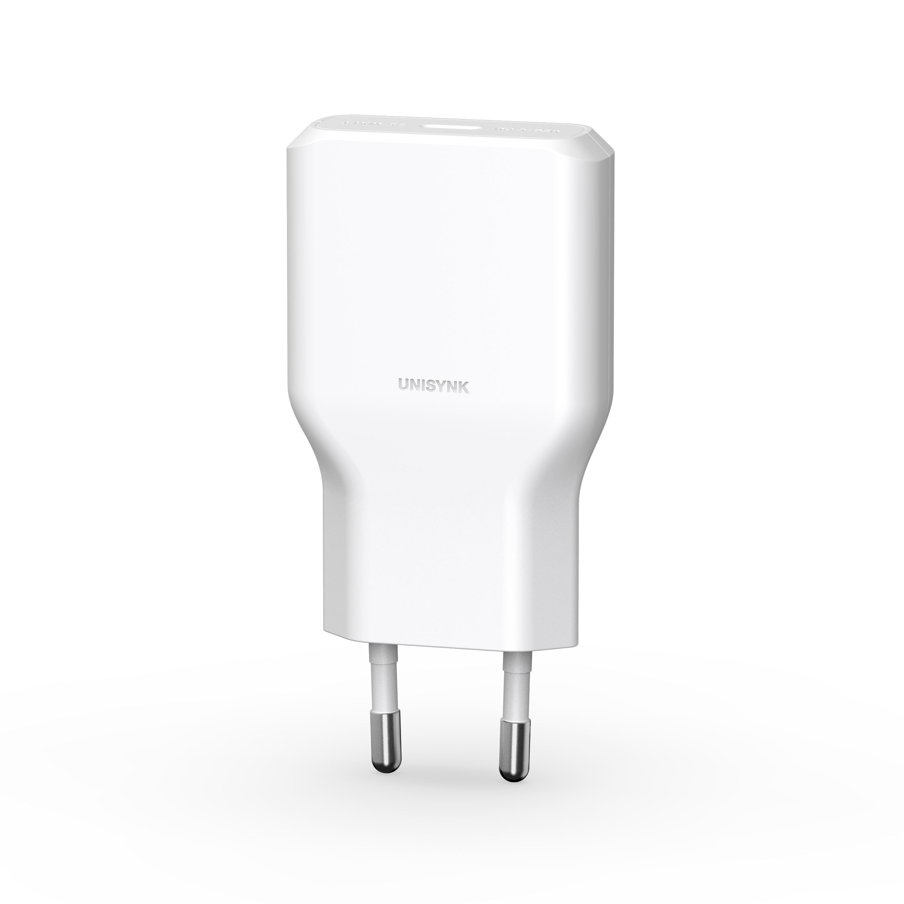 Unisynk Slim Wall Charger G3 36w + Lightning Cable 2m Valkoinen