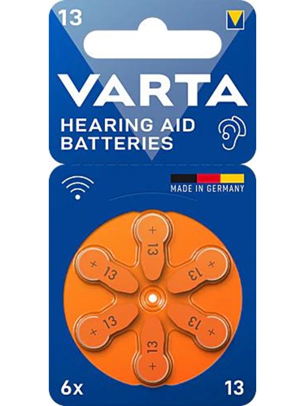 Varta Sinkki-Ilma Paristo PR48 Tyyppi 13 | 1.45 V DC | 6 - Läpipainopakkaus | Kuulolaite | Oranssi