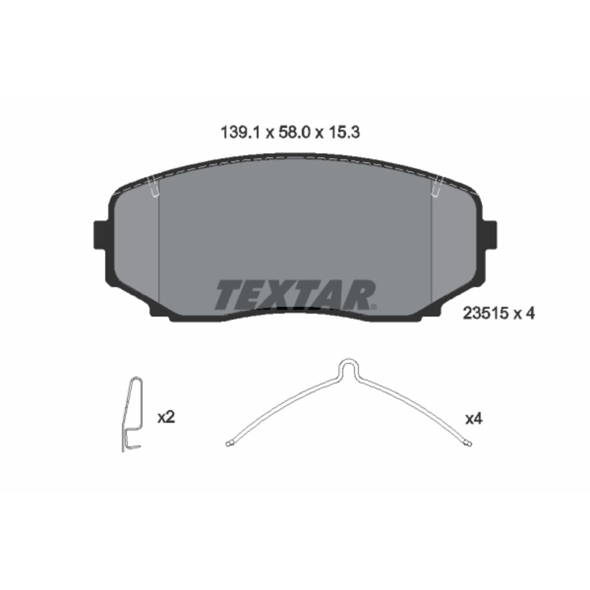 Jarrupalat, levyjarru TEXTAR 2351505