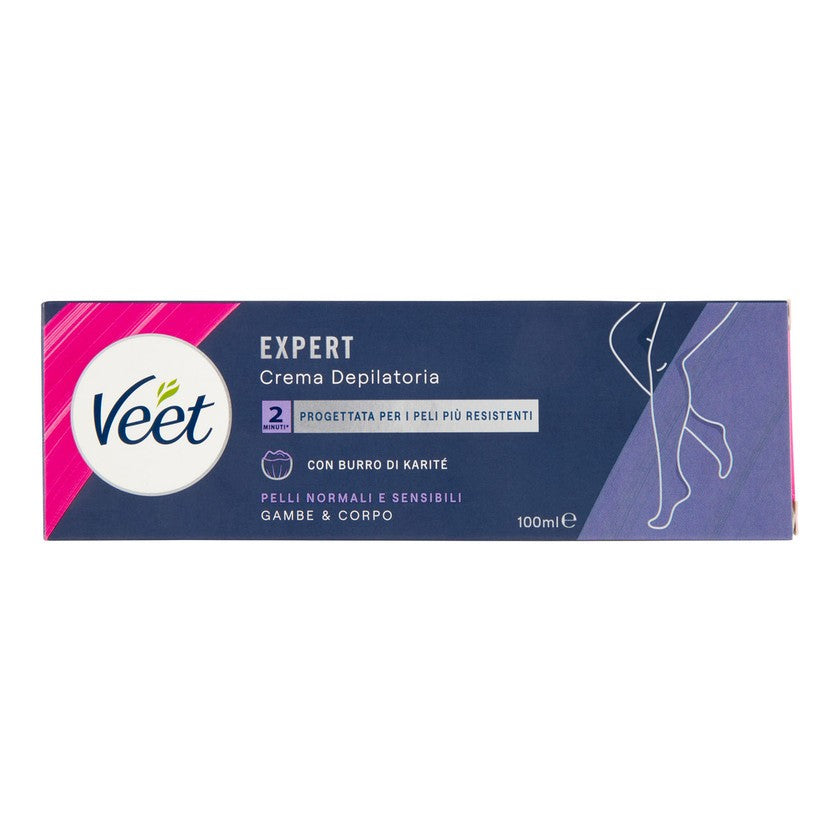 Veet Jalkojen ja vartalon depilaatiovoide Expert normaalille ja herkälle iholle 100 ml