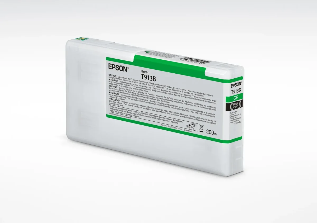 Epson T913B-mustekasetti, 200 ml, vihreä