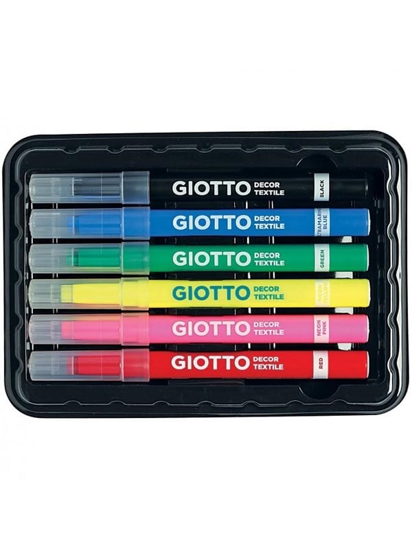 Textile Pens 6 pcs Giotto