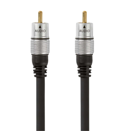 Digitaalinen äänikaapeli | RCA Uros | RCA Uros | Kullattu | 5.00 m | Pyöreä | PVC | Antrasiitti | Laatikko