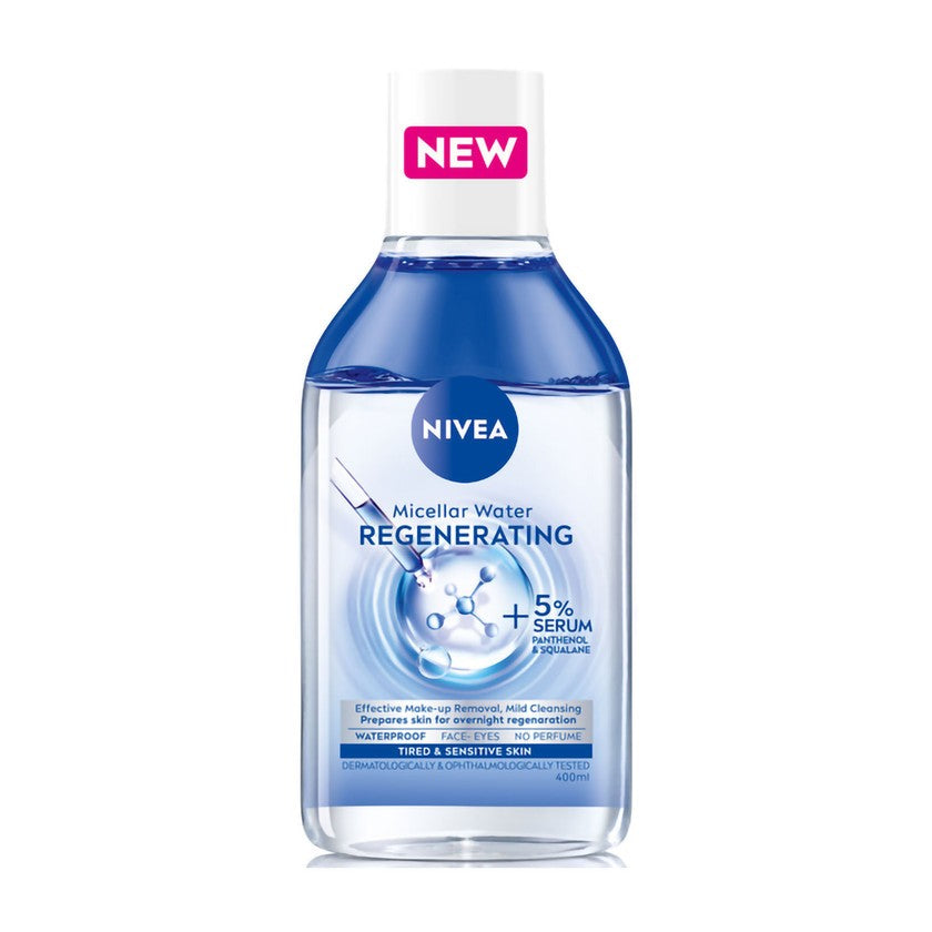 Nivea Uudistava misellivesi seerumilla rikastettu + 5 % pantenolia ja skvalaania, 400 ml