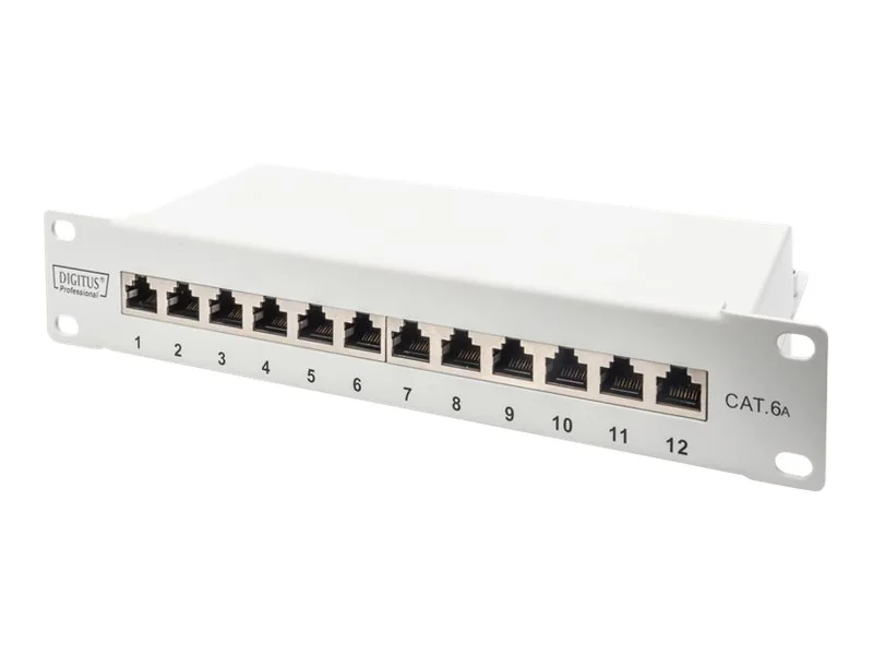 Digitus Kytkentäpaneeli Harmaa Cat 6a 1u