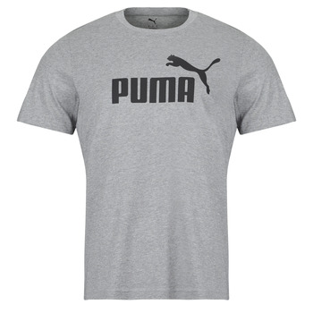 PUMA Toiminnallinen paita 'Essentials No. 1' tummanharmaa / musta