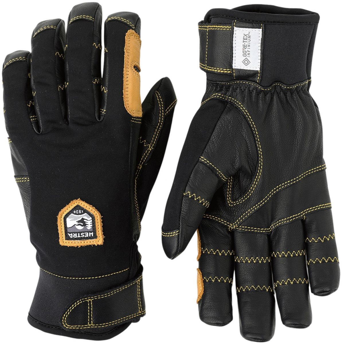 Hestra Ergo Grip Active, hiihtohanskat, musta/musta