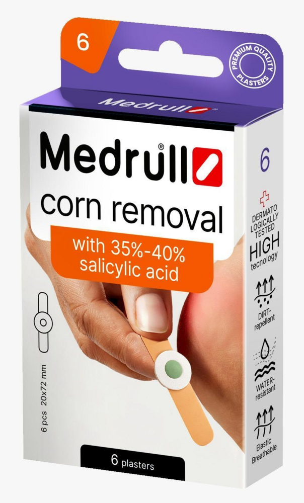 Medrull Corn Removal känsälaastari 6 kpl