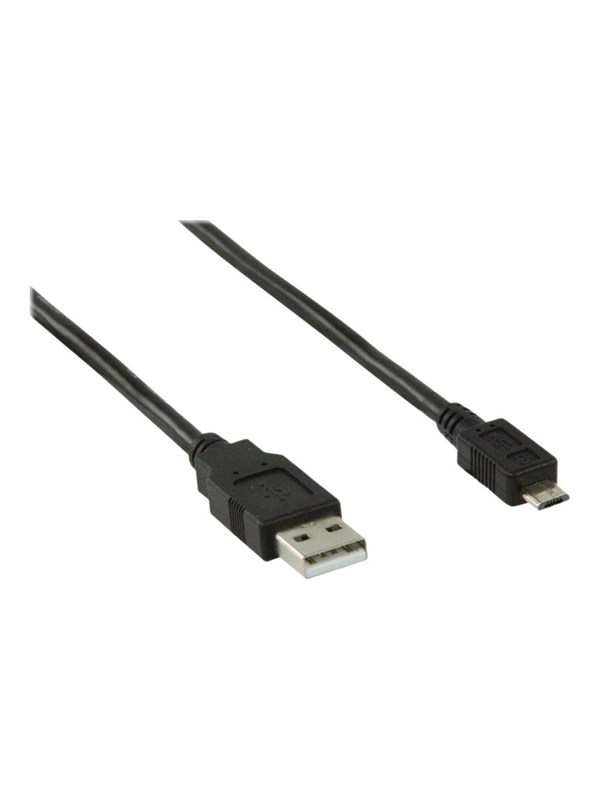 Nedis USB kaapeli | USB 2.0 | USB-A Uros | USB Micro-B Uros | 480 Mbps | Niklattu | 2.00 m | Pyöreä | PVC | Musta | Laatikko