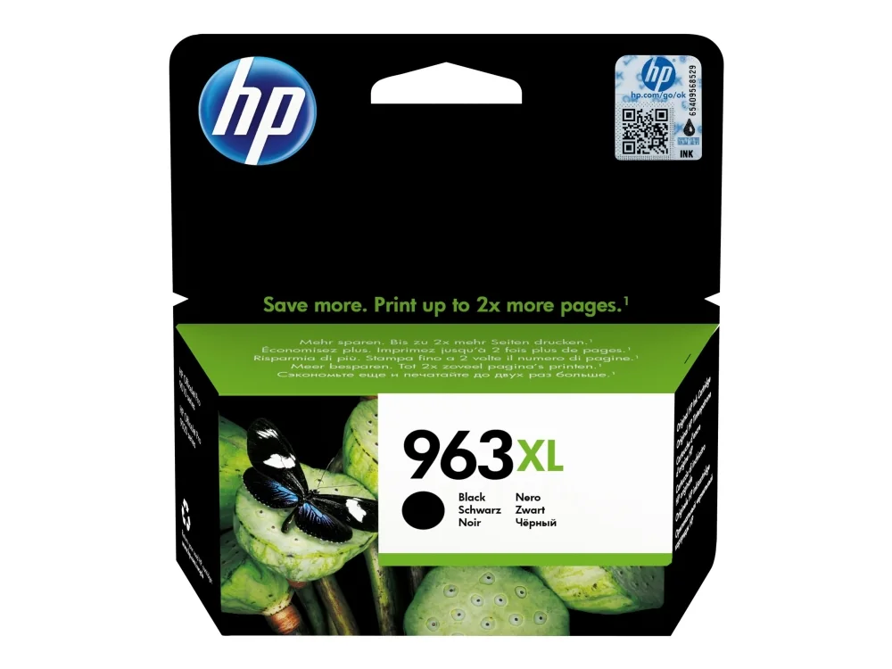 HP 963XL-mustekasetti, 47.86 ml, musta