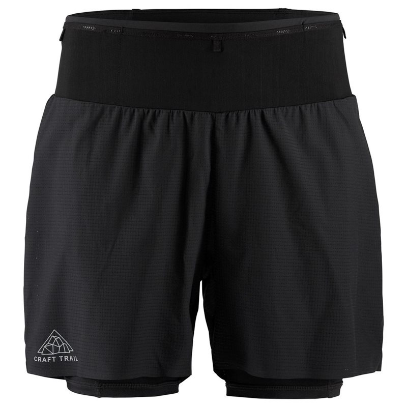 Craft Pro Trail Shorts M Black/Black - XS