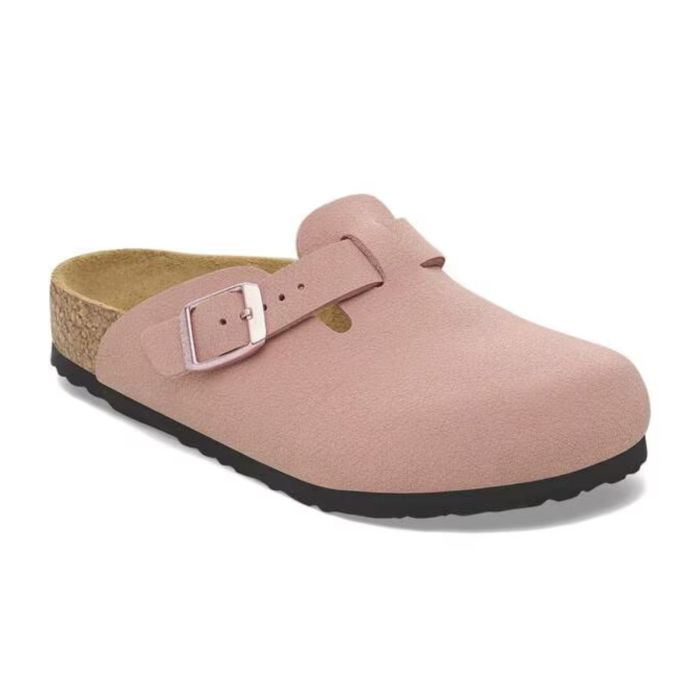 Birkenstock Boston Birko-Flor Nubuck K. 34 Vaaleanpunainen Lapset