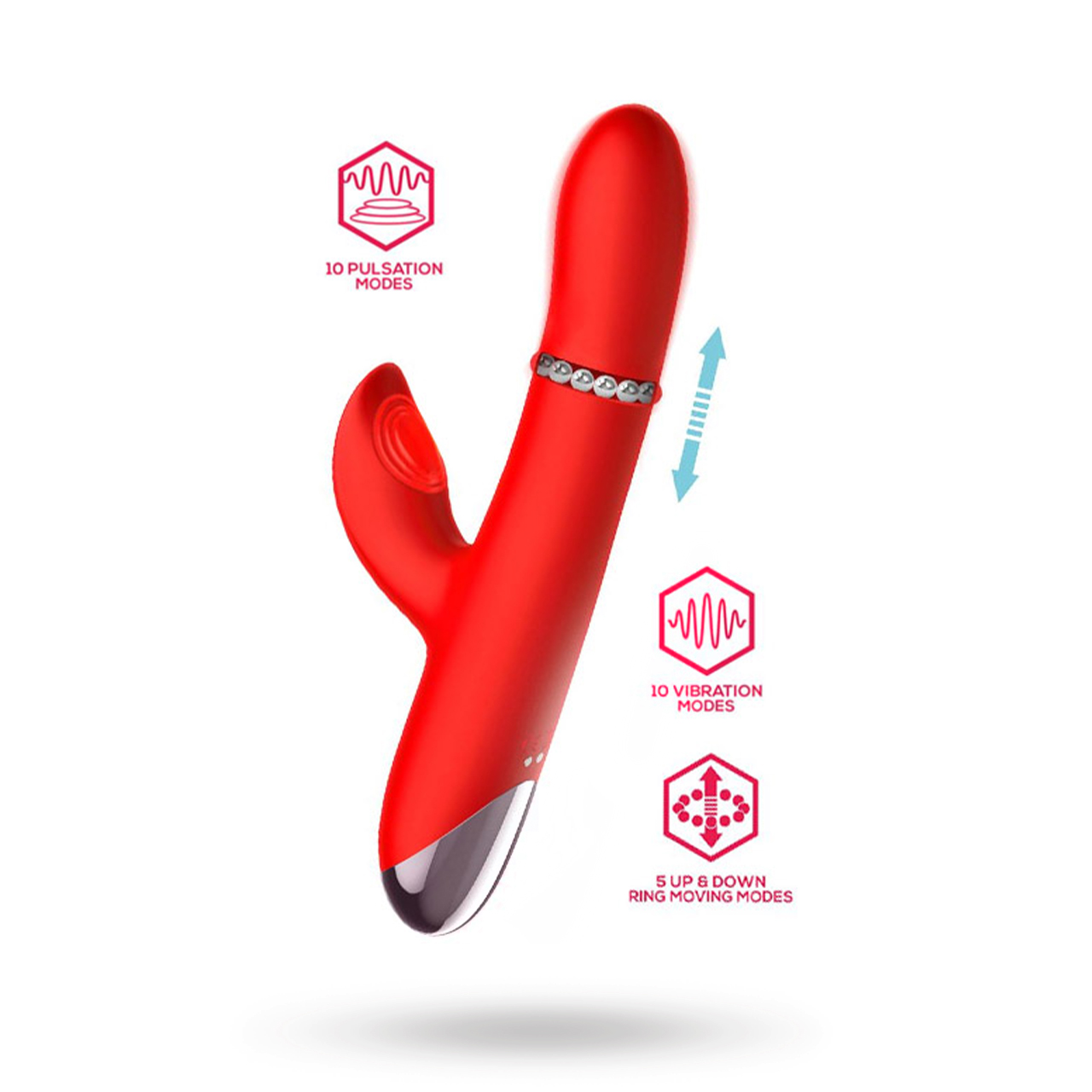 Divya Vibe With Up & Down Internal Ring Beads & Pulsation Vibraattori