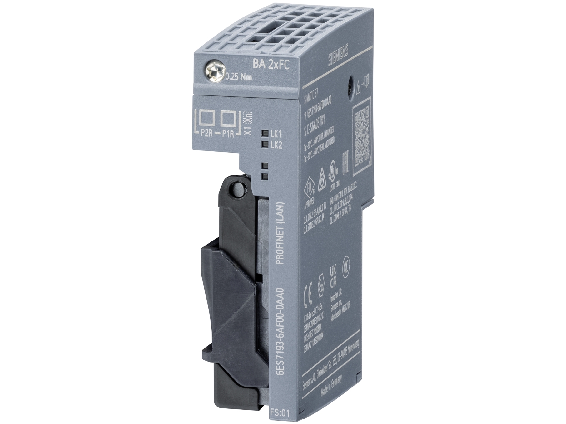 Siemens Simatic et 200sp busadapter ba 2xfc 6es7193-6af00-0aa0