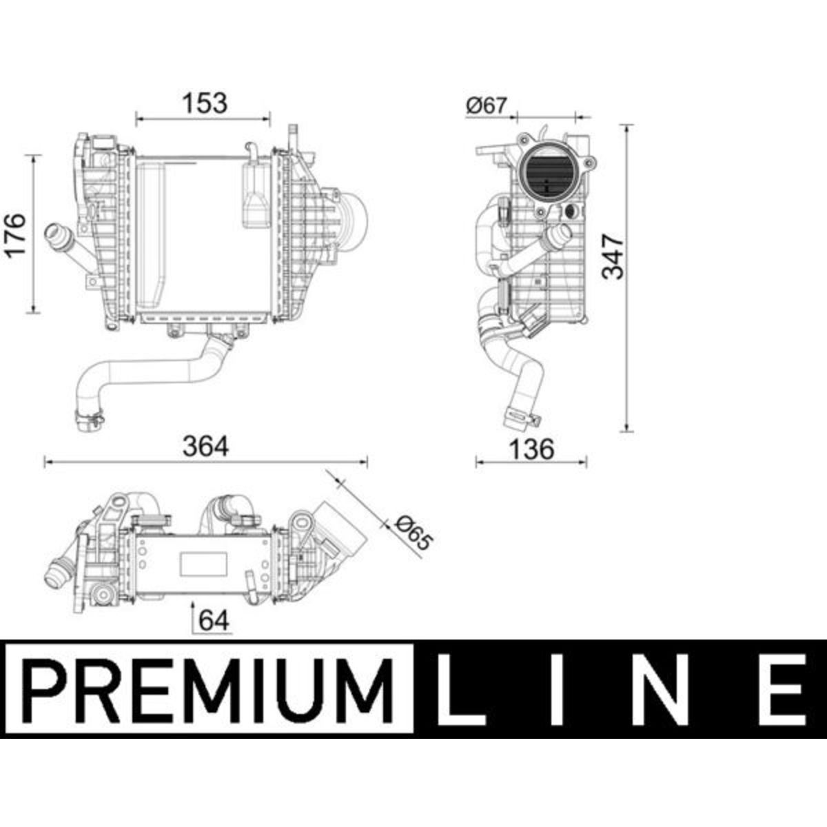Välijäähdytin MAHLE CI 641 000P
