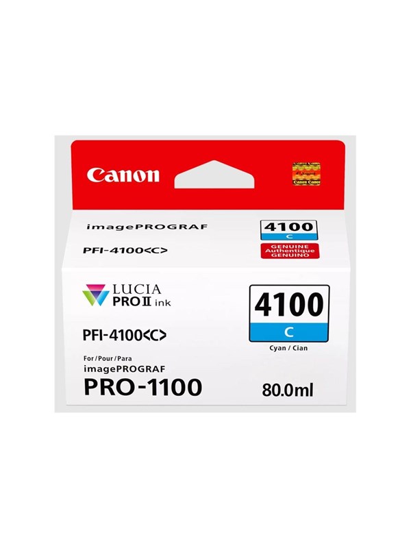 Canon PFI-4100C-mustekasetti, 80 ml, syaani