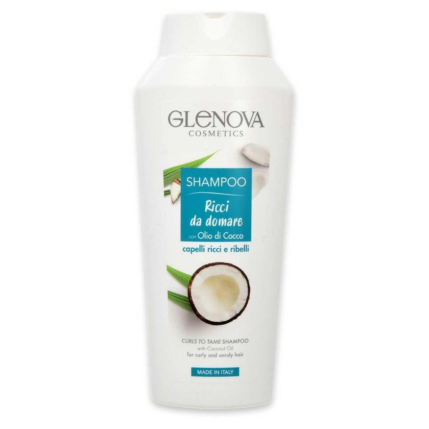 Glenova Kookosöljy Shampoo Kesytettäville Kiharoille 300 ml