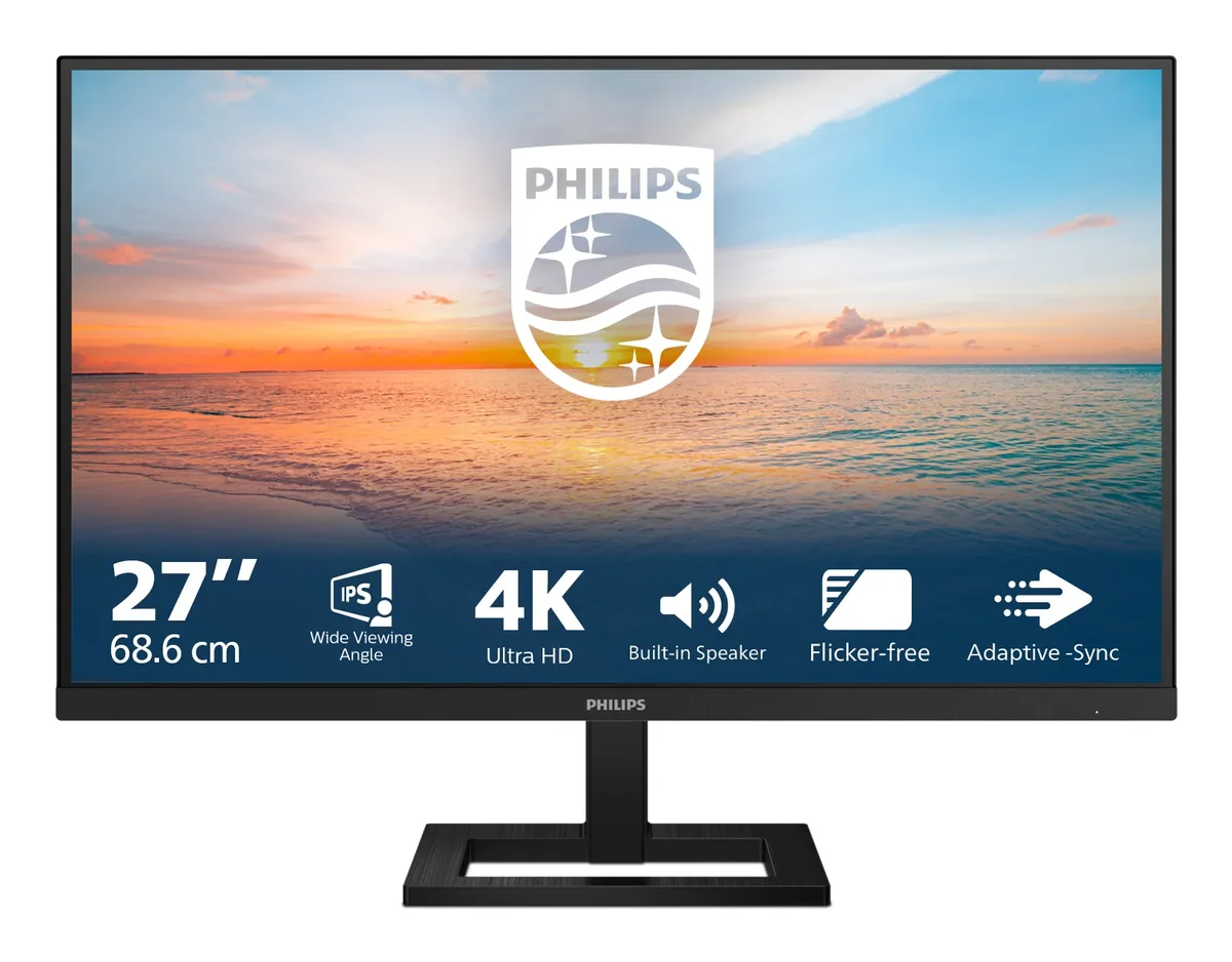 27" Philips 27E1N1800AE - 3840x2160 (4K) - 60Hz - IPS