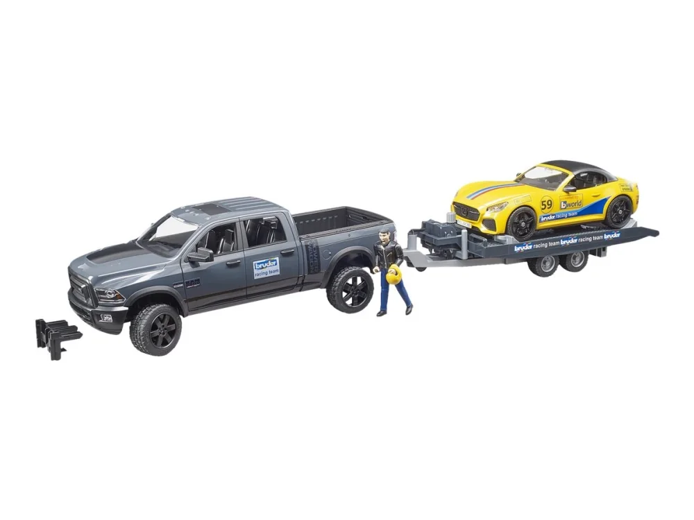 BRUDER - RAM 2500 Power Wagon ja Roadster Bruder Racing Team - Bruder Racing Team