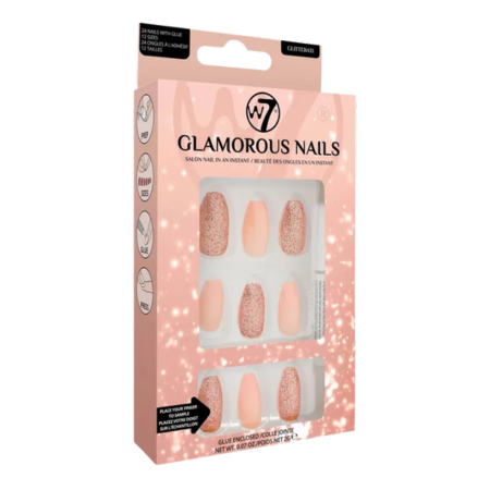 W7 Glamorous Nails Glitterati - 24 kpl - 24 kpl