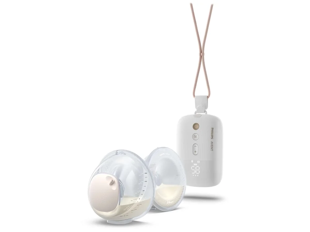 Philips AVENT Hands-free SCF532/11 Kaksiosainen sähkökäyttöinen rintapumppu, Elektroninen, Valkoinen
