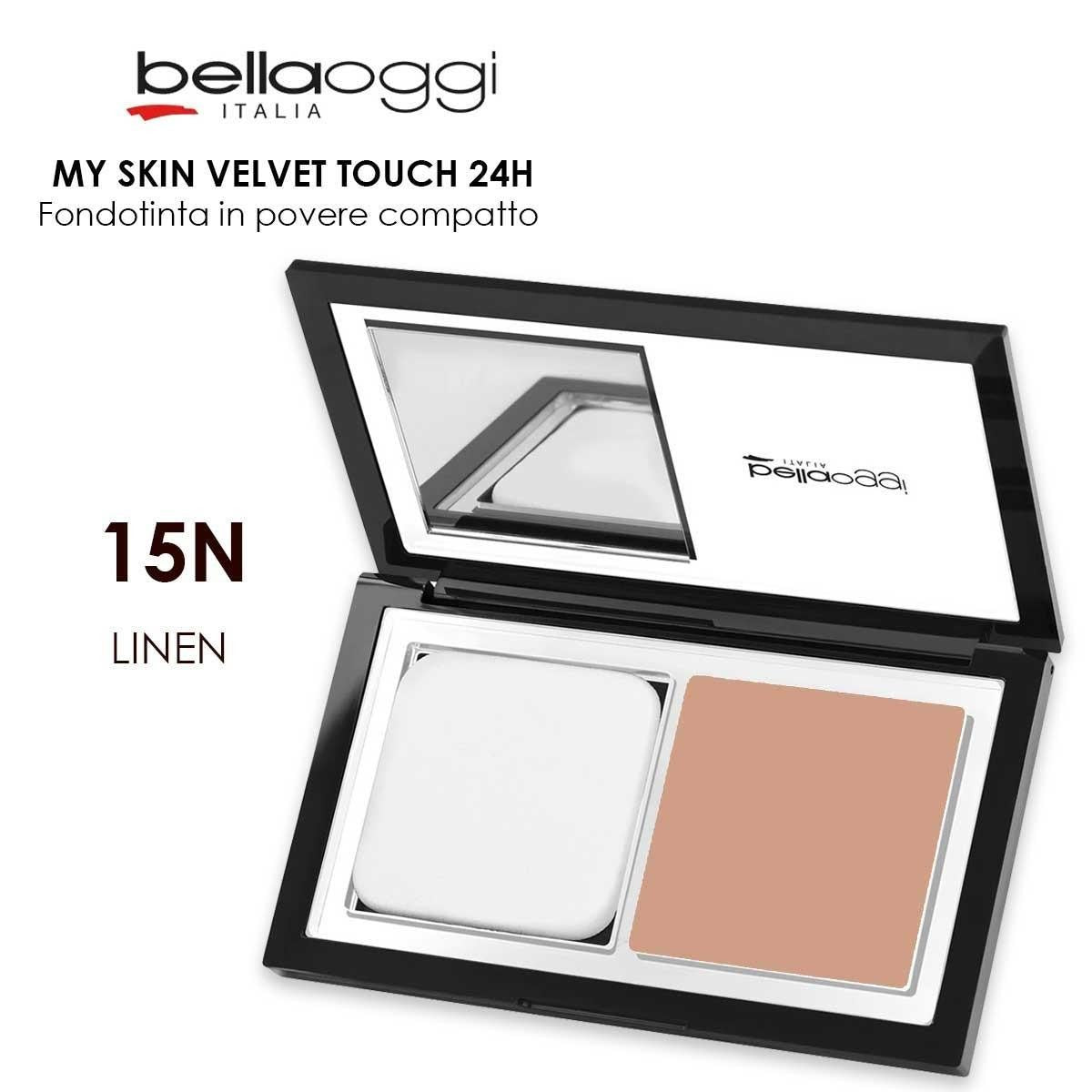 Bella oggi my skin velvet touch pellava kompakti meikkivoide