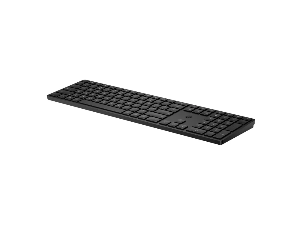 HP 450 Programmable Wireless Keyboard, Täysikokoinen (100 %), Langallinen & langaton, Langaton RF + USB, AZERTY, Musta