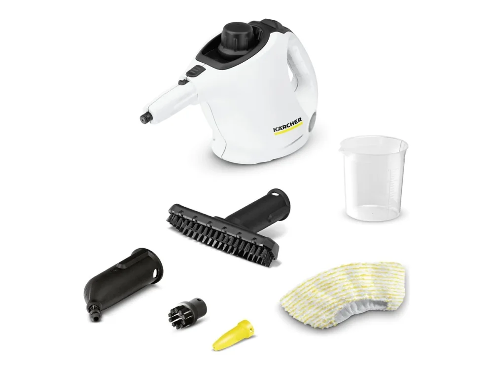 Kärcher SC 1, Sylinterillinen höyrypuhdistin, musta, Valkoinen, 4 m, 200 ml, 1200 W, 220-240 V