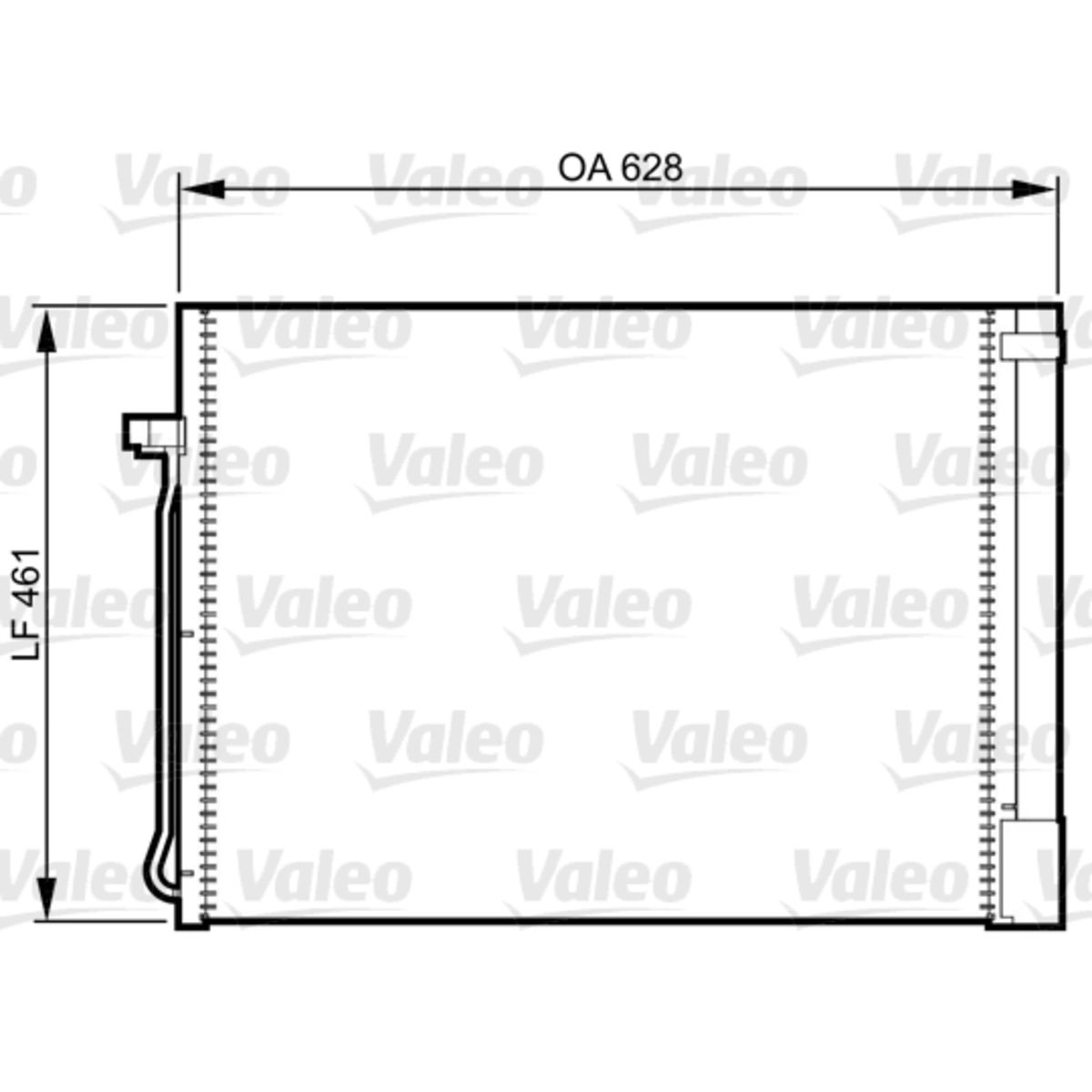 Lauhdutin, ilmastointilaite VALEO 814367