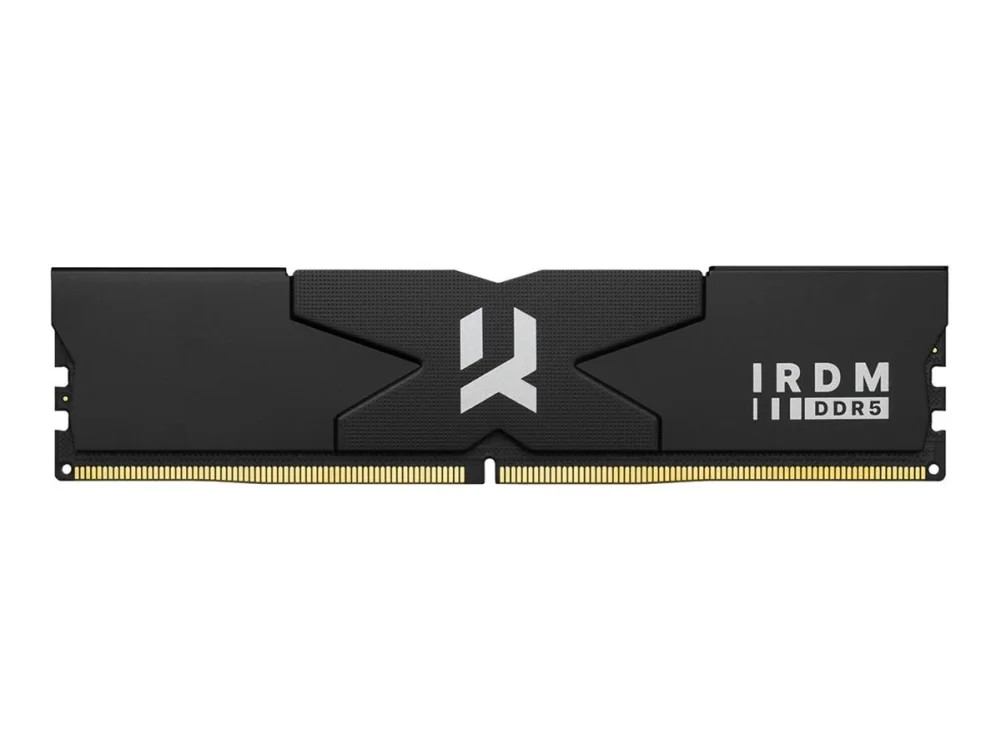 GOODRAM IRDM - DDR5 - sarja - 32 GB: 2 x 16 GB - DIMM 288-PIN - 6000 MHz / PC5-48000 - CL30 - 1,35 V - puskuroimaton - on-die ECC - musta, hopea