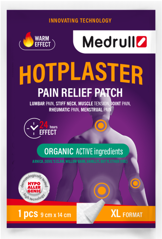 Medrull HOTPLASTER lämpölaastari 9x14cm 1 kpl