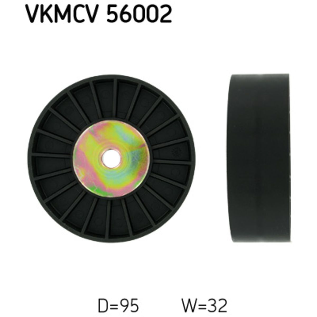 Ohjainrulla, moniurahihna SKF VKMCV 56002
