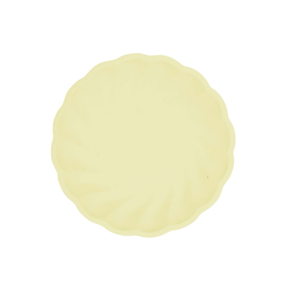 BIO lautanen - Pastellinkeltainen, 18cm, 6kpl