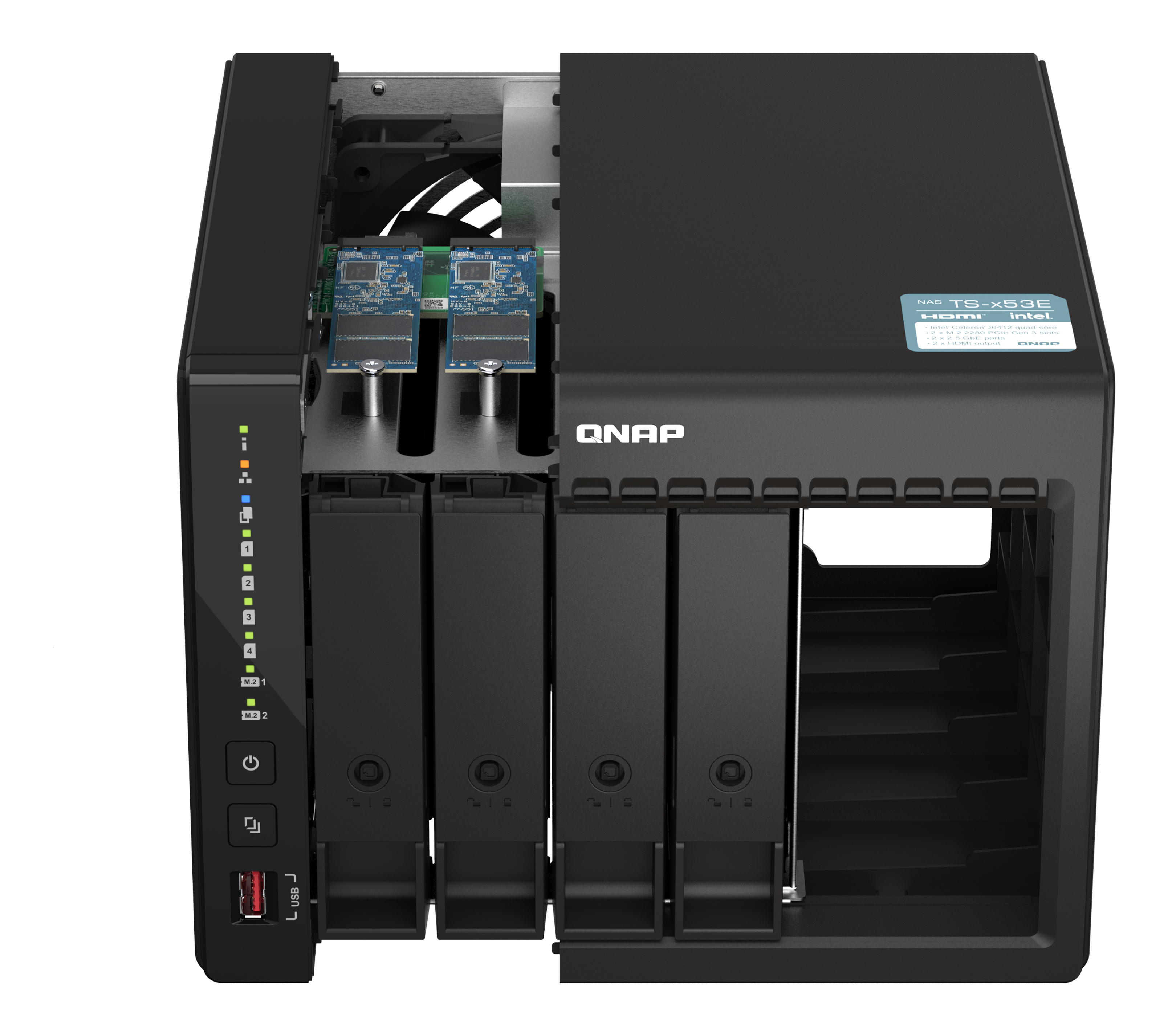 Qnap Ts-453e Nas Tower Intel® Celeron® J6412 8 Gb 0 Tb Qnap Qts Musta