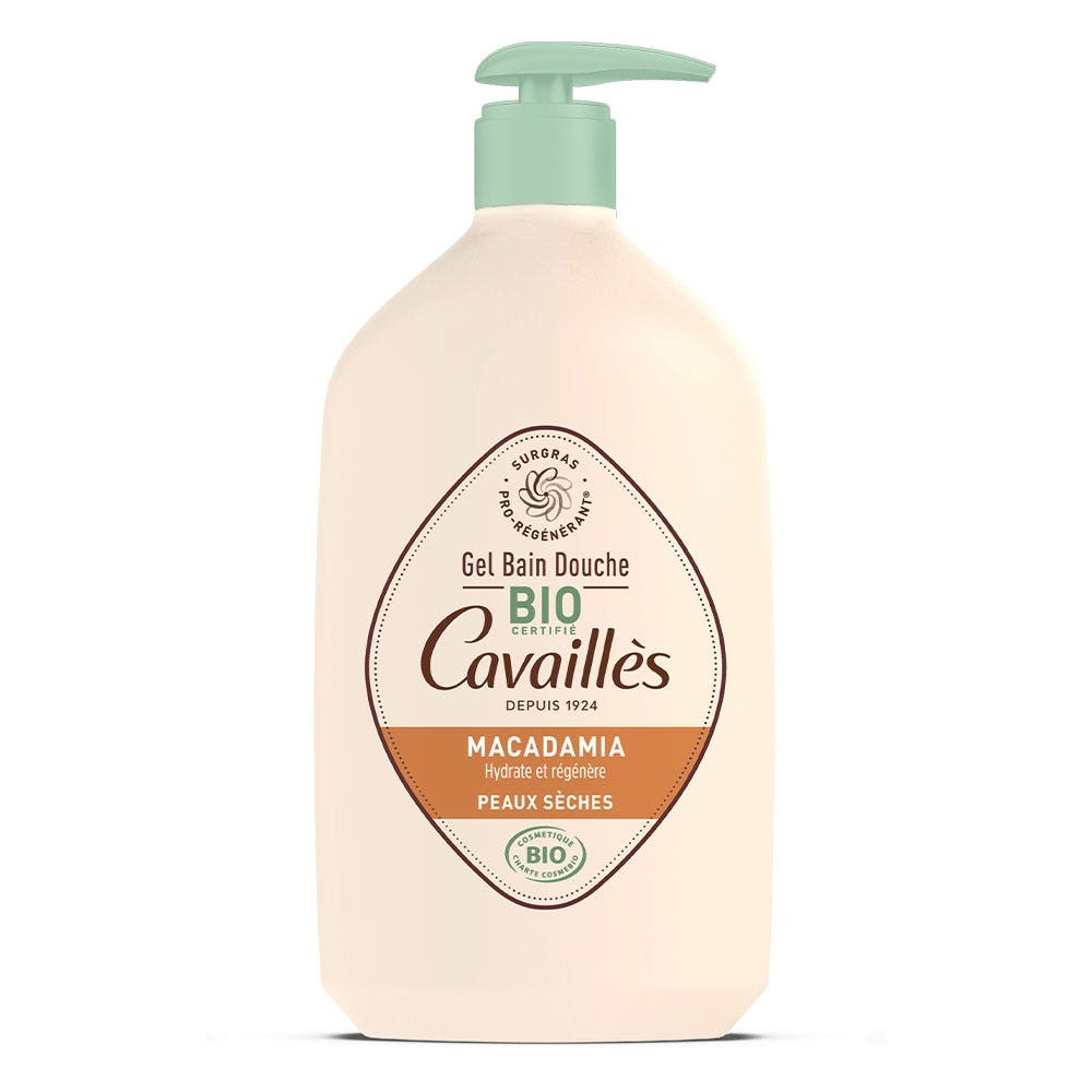 Cavaillès suihkugeeli - Macadamia - Kuiva iho ORGANIC 1 L