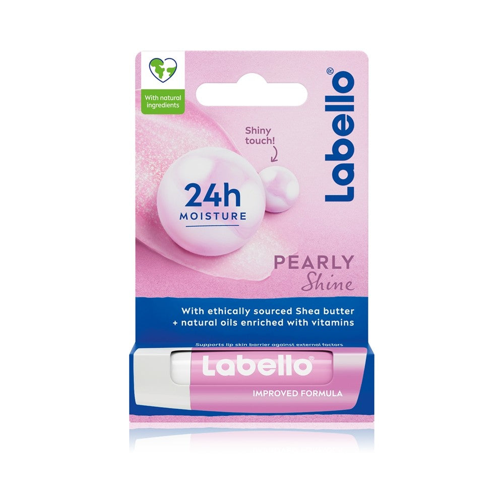 Labello Pearly Shine hoitava huulivoide 4,8 g