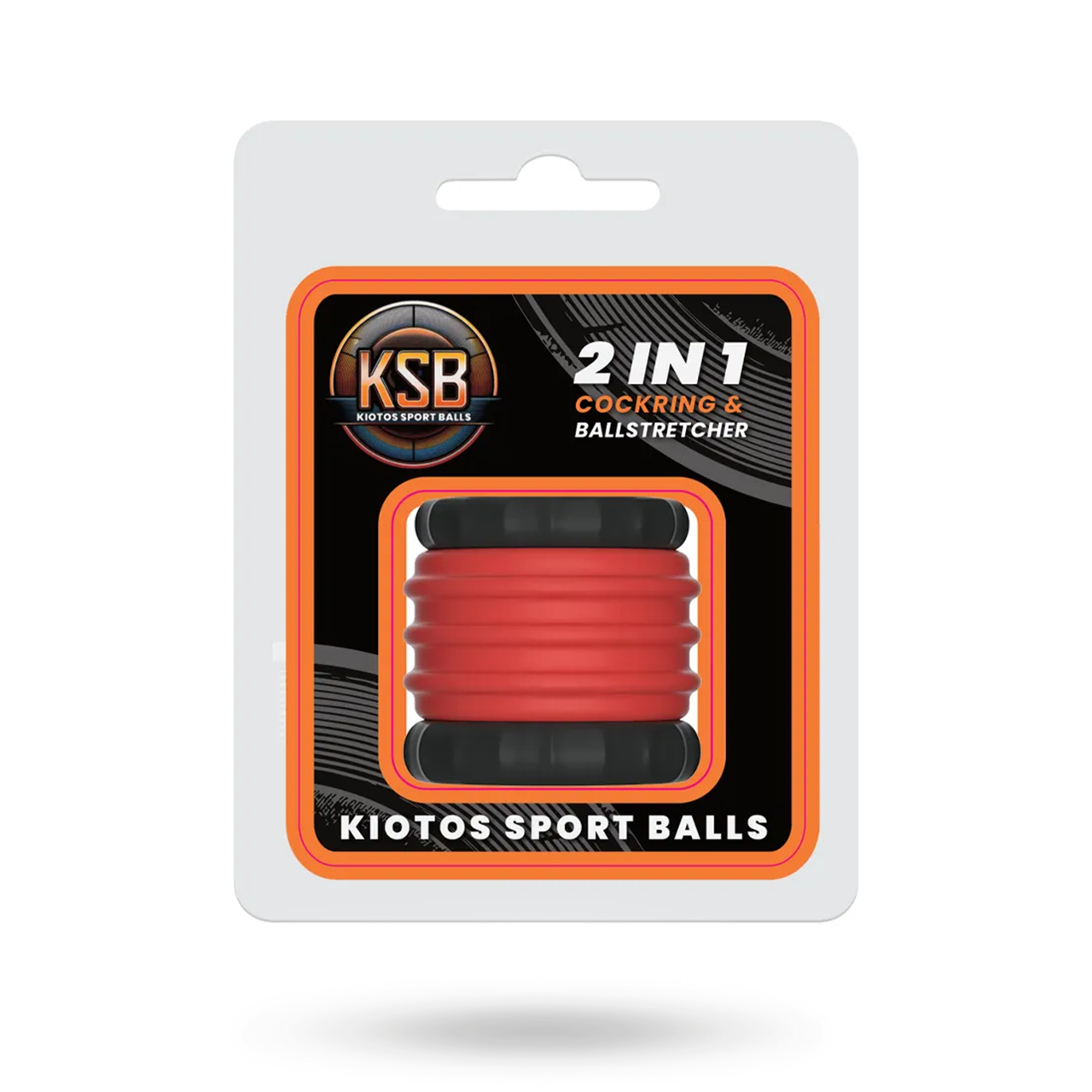 KSB 2in1 Silicone Cockring & Stretcher Red Pallivenyttäjä