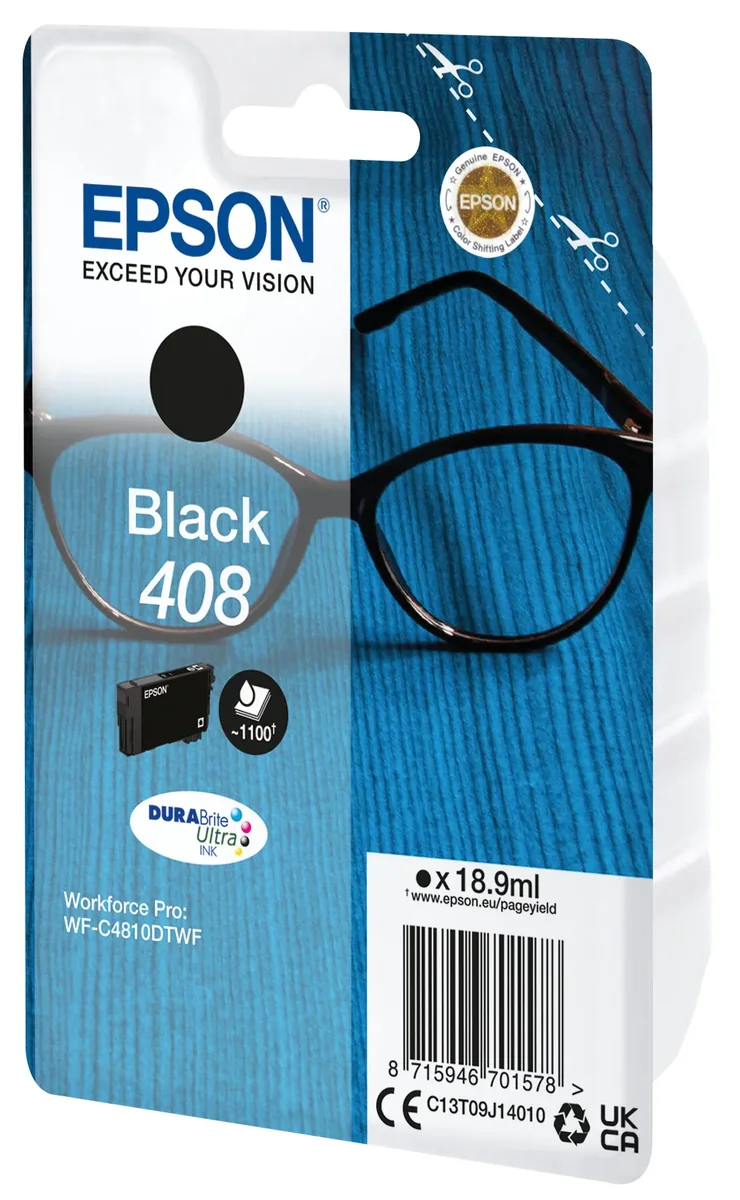 Epson Muste, Musta, 408 – Wf-c4810