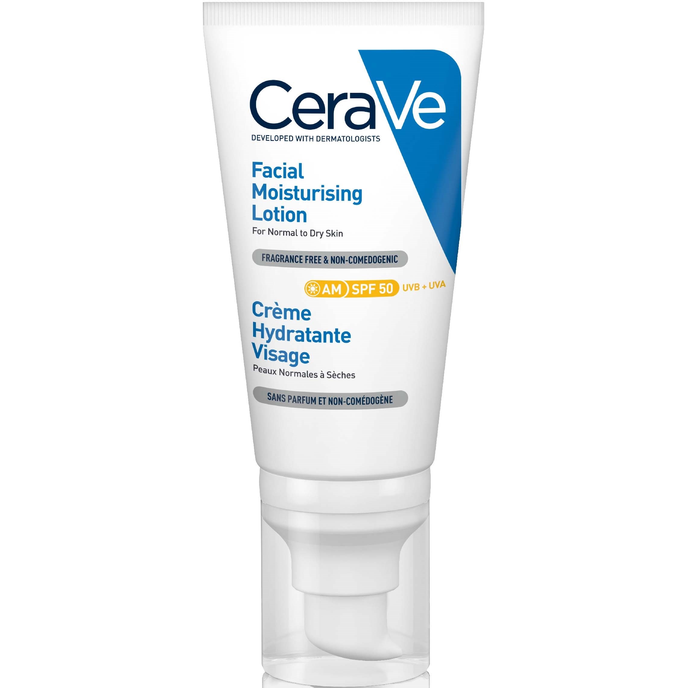 CeraVe Kasvojen kosteusvoide SPF 50 (52 ml)