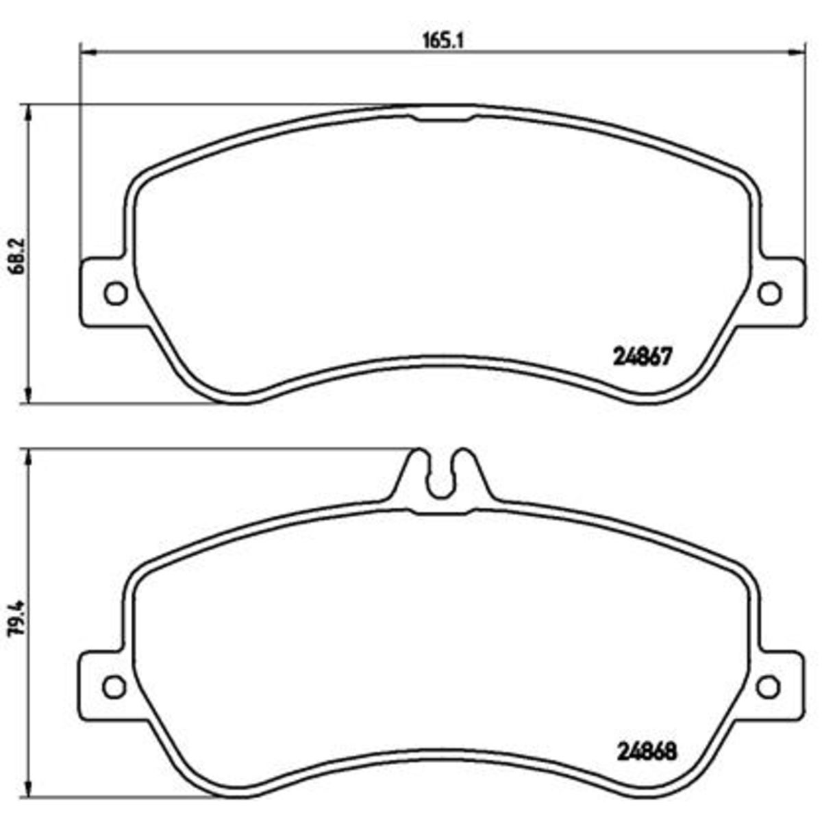 Jarrupalat, levyjarru BREMBO P 50 086