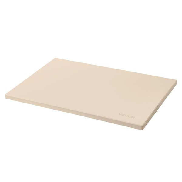 VEVOR Pizza Stone, 508 x 355 mm Rectangular Cordierite Pizza Stone, Extra Large Baking-Stone with Aluminum Peel, 15 mm Thick Heat-Resistant Cordierite, for Oven, Baking Bread & Pizzas, BBQ Grilling