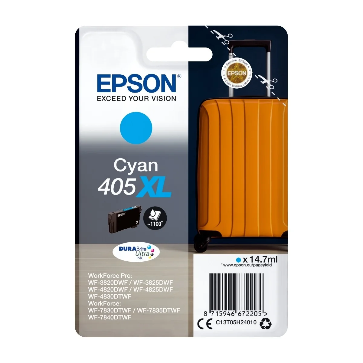 Epson Muste Syaani 405xl 14.7ml