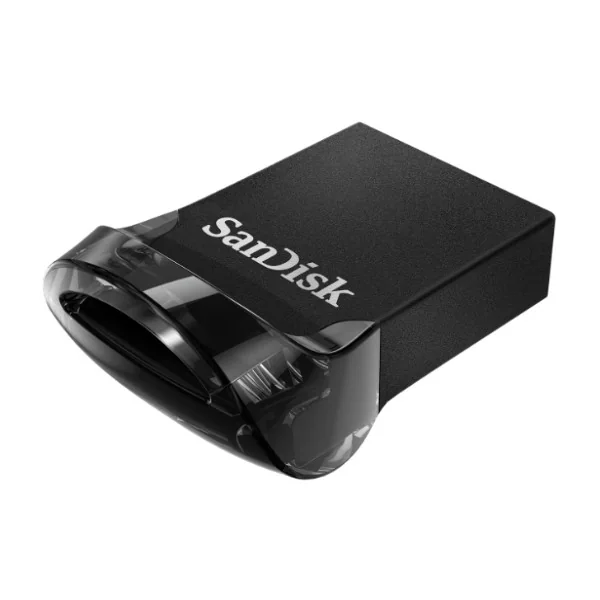 SanDisk Ultra Fit, 64 GB, USB A-tyyppi, 3.2 Gen 1 (3.1 Gen 1), 130 MB/s, Ilman suojusta, Musta