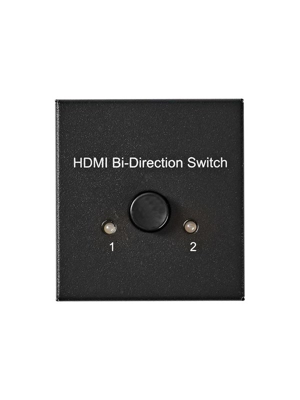 Nedis HDMI TM Kytkin | 3-Porttinen port(s) | 1x HDMITM Input / 2x HDMITM Input | 1x HDMITM Output / 2x HDMITM Output | 4K@60Hz | 6 Gbps | Metalli | Antrasiitti
