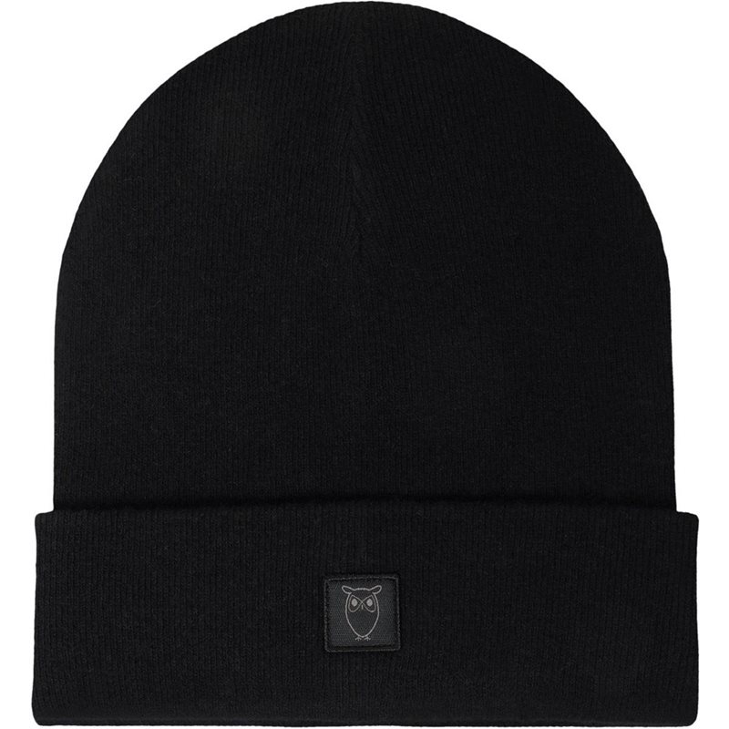 KnowledgeCotton Apparel Wool Beanie RWSanie Black Jet