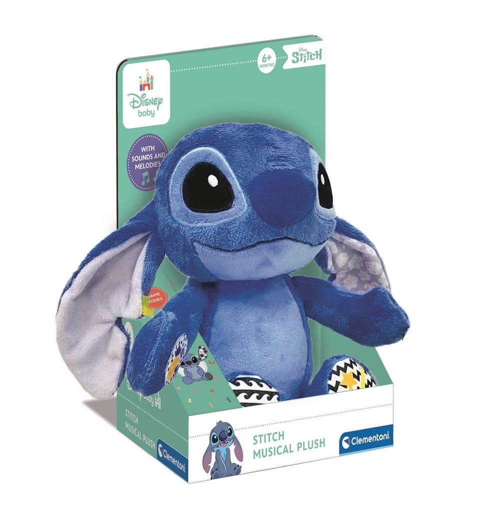 Clementoni Baby - Disney Stitch Interactive Soft Toy Plush